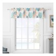 white drapes with valance Greenland Home Fashions Window Aqua