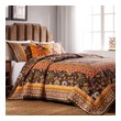 twin size quilts and comforters Greenland Home Fashions Quilt Set Chocolate