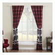 shutters with valances Greenland Home Fashions Window Drapes and Window Treatments Red