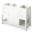 60 inch bathroom cabinet single sink Hardware Resources Vanity White Transitional