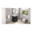 bathroom double sink cabinets Hardware Resources Vanity Black Transitional