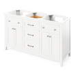 bathroom sink top view Hardware Resources Vanity White Traditional