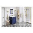 small corner sink with cabinet Hardware Resources Vanity Hale Blue Transitional