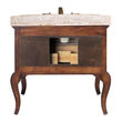 small vanity ideas InFurniture Deep Brown Antique