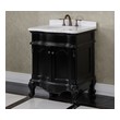 rustic single sink bathroom vanity InFurniture Matte Black