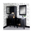 natural wood vanity bathroom InFurniture Black