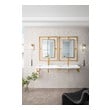 90 inch double sink bathroom vanity top James Martin Floating Console Radiant Gold Modern