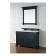 modern walnut bathroom vanity James Martin Vanity Antique Black Transitional