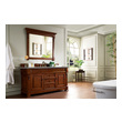 cheap vanity with sink James Martin Vanity Warm Cherry Transitional