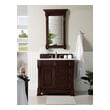 rustic vanity unit with sink James Martin Vanity Burnished Mahogany Transitional