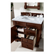 bathroom vanity without top James Martin Vanity Warm Cherry Transitional