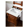 floating counter top James Martin Vanity Warm Cherry Transitional