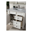 bathroom cabinet drawer James Martin Vanity Bright White Transitional