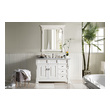 small bathroom cabinet designs James Martin Vanity Bright White Transitional