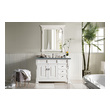 60 inch single sink bathroom vanity James Martin Vanity Bright White Transitional