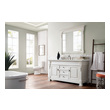 antique looking vanity James Martin Vanity Bright White Transitional