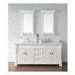 double vanity with storage James Martin Vanity Bright White Transitional