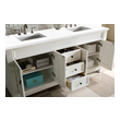 double vanity with storage James Martin Vanity Bright White Transitional