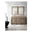 double sink vanity with top James Martin Vanity Whitewashed Walnut Transitional