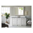 40 inch vanity top with sink James Martin Vanity Bright White Transitional