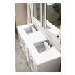 rustic wooden sink unit James Martin Vanity Bright White Transitional