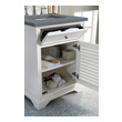 small corner bathroom sink with cabinet James Martin Vanity Bright White Transitional