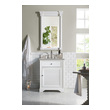 lavatory cabinet design James Martin Vanity Bright White Transitional