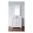 bathroom counter with sink James Martin Vanity Bright White Transitional
