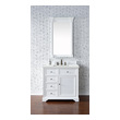 bathroom vanity cupboard James Martin Vanity Bright White Transitional