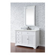 vanity counter tops with sink James Martin Vanity Bright White Transitional