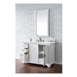 small bathroom vanity James Martin Vanity Bright White Transitional
