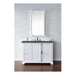 small sink with cabinet James Martin Vanity Bright White Transitional