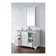 30 inch wide bathroom vanity James Martin Vanity Bright White Transitional