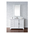 rustic double bathroom vanity James Martin Vanity Bright White Transitional