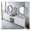 70 inch bathroom vanity without top James Martin Vanity Bright White Traditional