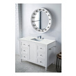 bathroom cabinet around sink James Martin Vanity Bright White Traditional