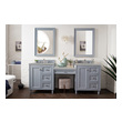 bathroom double sink cabinets James Martin Vanity Silver Gray Traditional