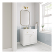 60 inch bath vanity James Martin Vanity Glossy White Modern Farmhouse, Transitional