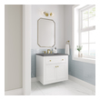 vanity sink replacement James Martin Vanity Bathroom Vanities Glossy White Modern Farmhouse, Transitional