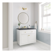bathroom counter top replacement James Martin Vanity Glossy White Modern Farmhouse, Transitional