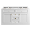 vintage double sink vanity James Martin Cabinet Glossy White Modern Farmhouse, Transitional