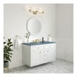 60 single sink vanity James Martin Vanity Glossy White Modern Farmhouse, Transitional