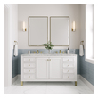 72 bathroom vanity without top James Martin Vanity Glossy White Modern Farmhouse, Transitional