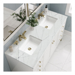rustic bathroom sinks and vanities James Martin Vanity Glossy White Modern Farmhouse, Transitional