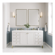 bathroom vanity and sink James Martin Vanity Glossy White Modern Farmhouse, Transitional