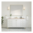 small sink vanity James Martin Vanity Glossy White Modern Farmhouse, Transitional
