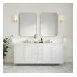 single 30 inch bathroom vanity James Martin Vanity Glossy White Modern Farmhouse, Transitional