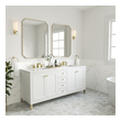 single 30 inch bathroom vanity James Martin Vanity Glossy White Modern Farmhouse, Transitional