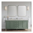 bathroom vanity and matching cabinet James Martin Vanity Smokey Celadon Modern Farmhouse, Transitional