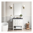 70 inch vanity top double sink James Martin Vanity Bright White Modern Farmhouse, Transitional